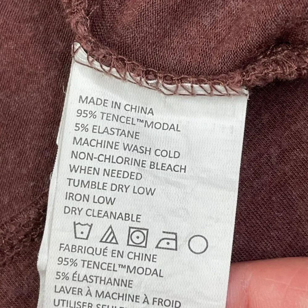 Prana Foundation Munra Wrap Cardigan Sweater Brown Womens XL